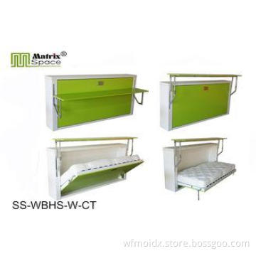 medium Single Foldable Murphy Wall Bed , space saving wall